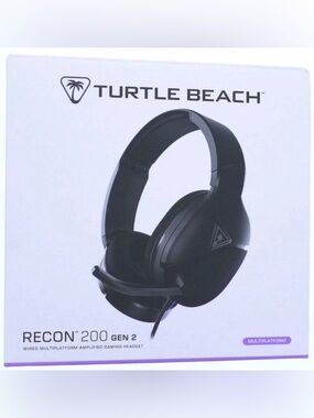 BRAND NEW in Box Turtle Beach Black Recon 200 Gen 2 Black Gaming Headset